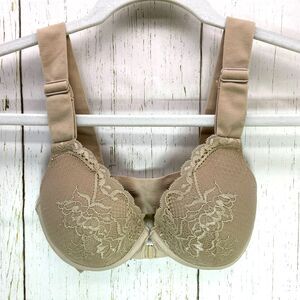 Spanx Bra Women's 32B Nude Bra-llelujah Lightly Lined Smoothing Front Closure